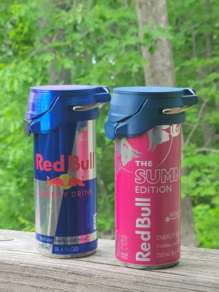 PopTop Mini pour Red Bull 250 mL – Couvercle Réutilisable Imprimé en 3D