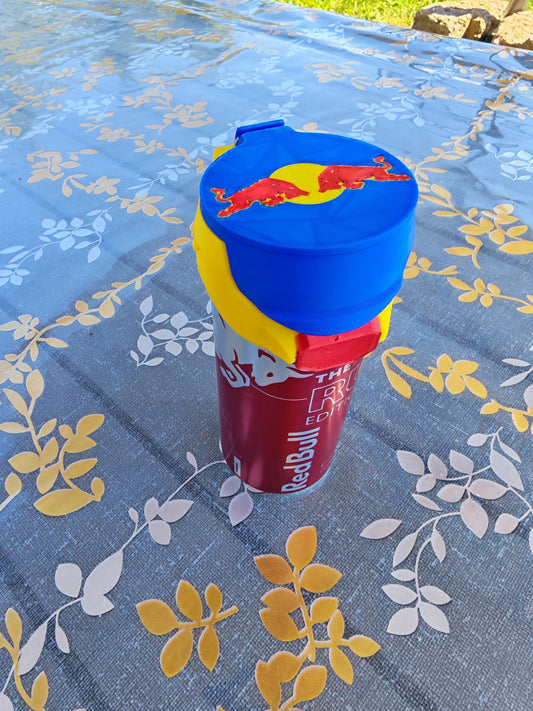 PopTop Mini pour Red Bull 250 mL – Couvercle Réutilisable Imprimé en 3D