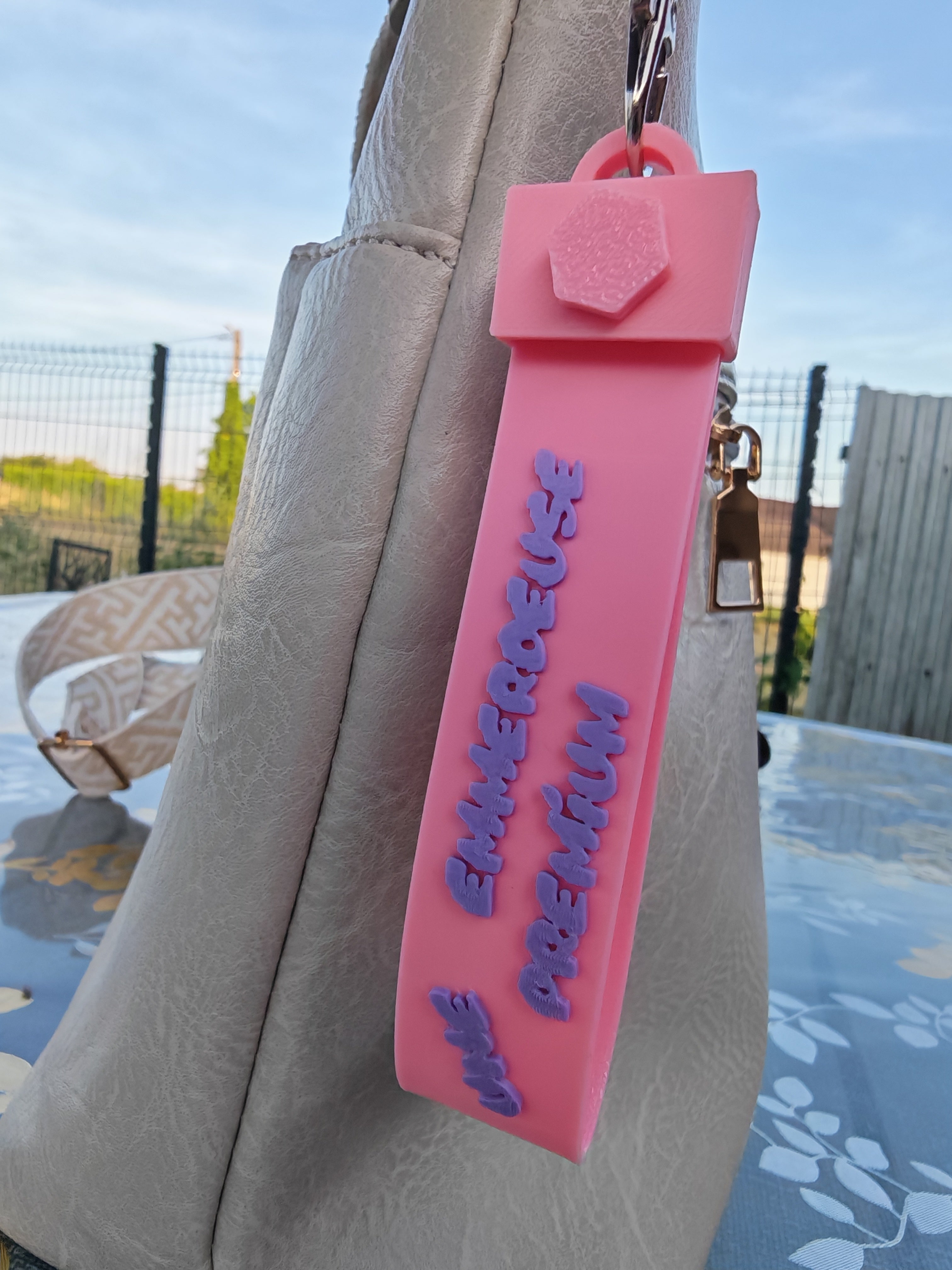 Porte-clés Personnalisé Style Cuir